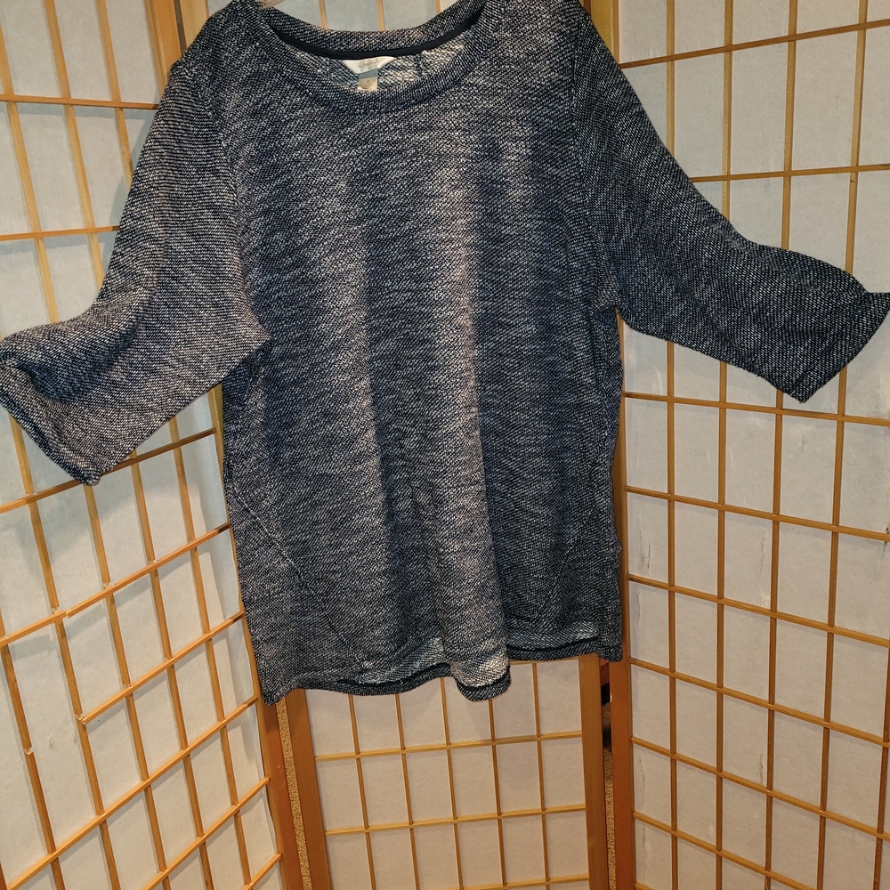 CJ Banks Navy Blue Women's Top
